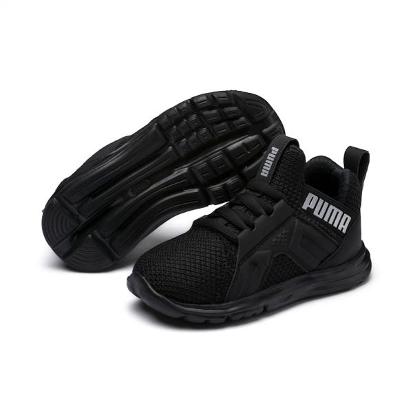 Puma Enzo Weave Fiú Tornacipő Fekete Titán | HU93984