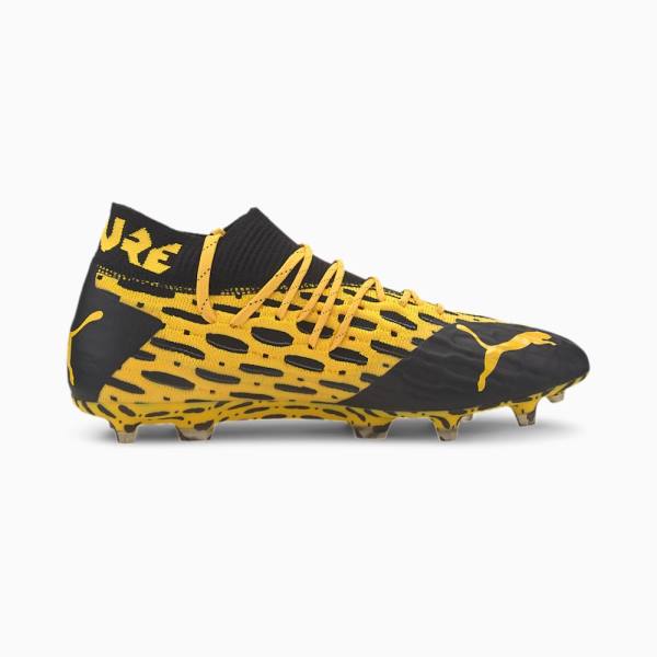 Puma FUTURE 5.1 NETFIT FG/AG Férfi Focicipő Sárga Fekete | HU97061