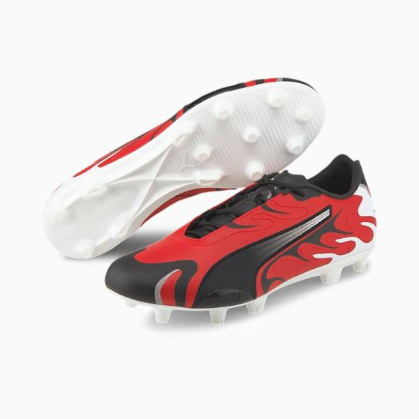 Puma FUTURE Inhale FG/AG Férfi Focicipő Fehér Fekete Piros Titán | HU53542