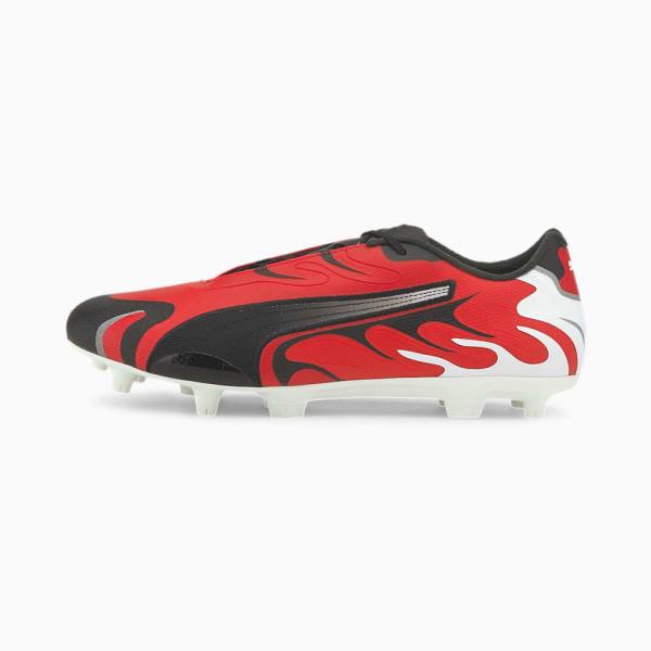 Puma FUTURE Inhale FG/AG Férfi Focicipő Fehér Fekete Piros Titán | HU53542