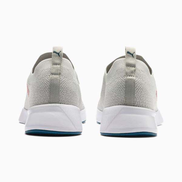 Puma Flyer Runner Engineered Knit Férfi Futócipő Szürke Fehér Piros | HU14363