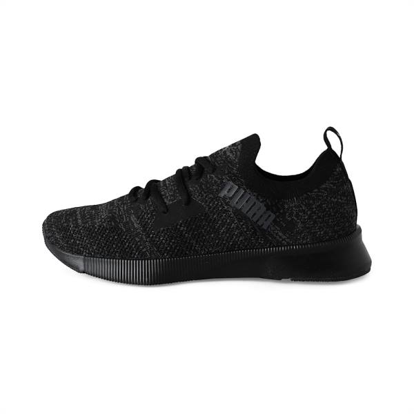 Puma Flyer Runner Engineered Knit Férfi Futócipő Fekete Szürke | HU92618