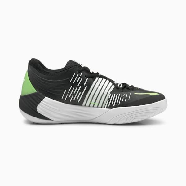 Puma Fusion Nitro Férfi Kosárlabda Cipő Fekete Zöld | HU22668