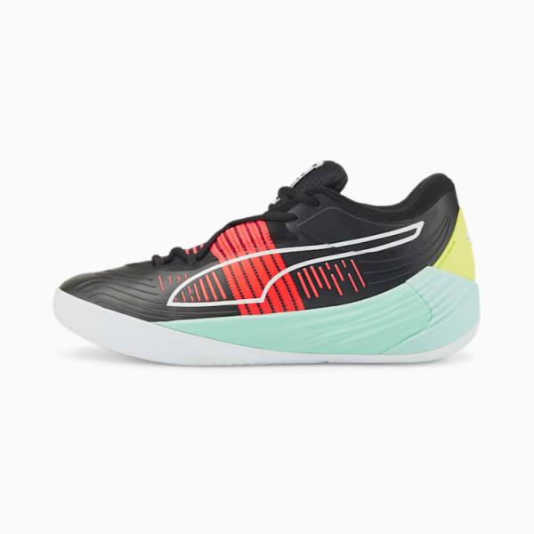 Puma Fusion Nitro Férfi Kosárlabda Cipő Fekete Kék | HU91968