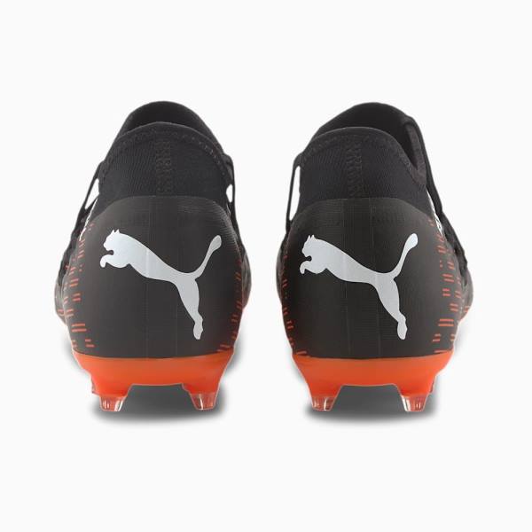 Puma Future 6.3 NETFIT FG/AG Férfi Focicipő Fekete Fehér Narancssárga | HU33837