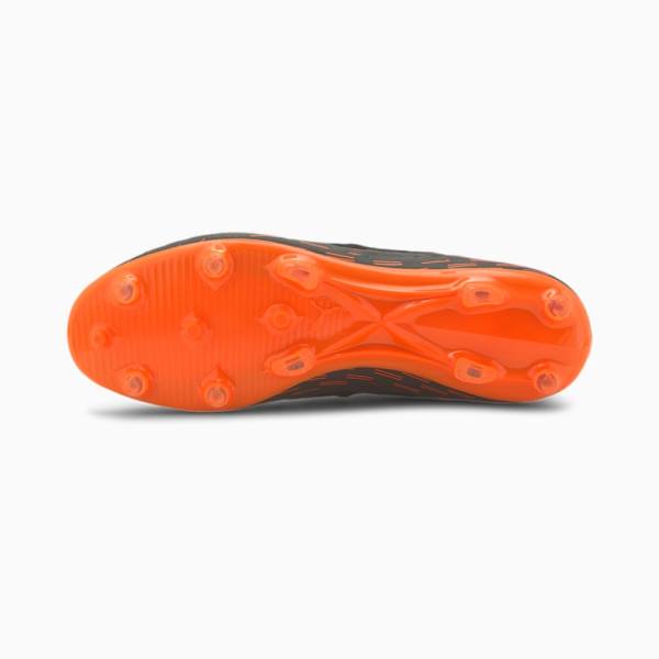 Puma Future 6.3 NETFIT FG/AG Férfi Focicipő Fekete Fehér Narancssárga | HU33837