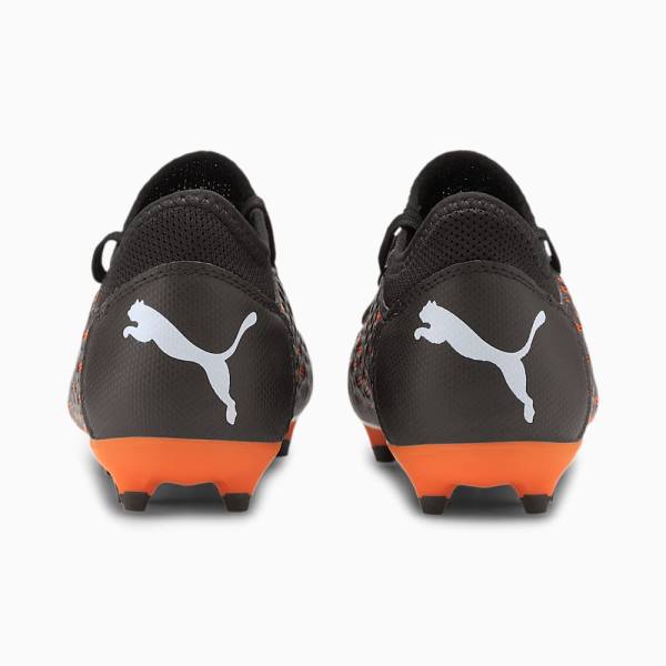 Puma Future 6.4 FG/AG Youth Fiú Focicipő Fekete Fehér Narancssárga | HU72924