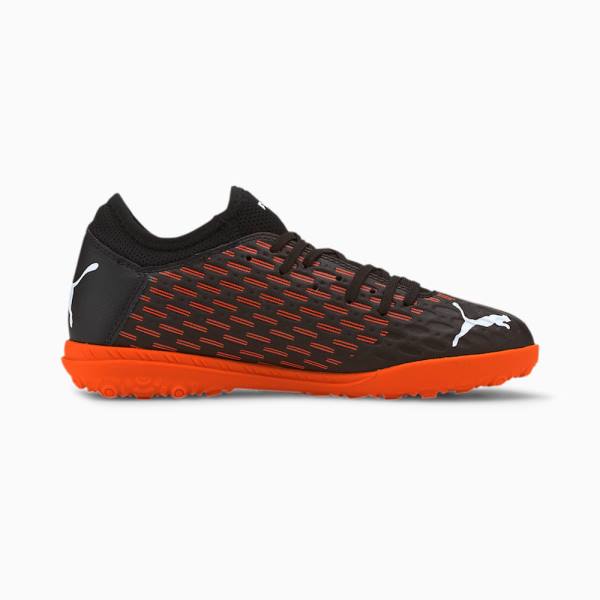 Puma Future 6.4 TT Youth Fiú Focicipő Fekete Fehér Narancssárga | HU27405