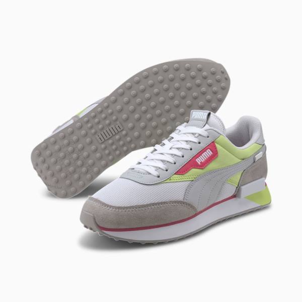 Puma Future Rider Neon Play Férfi Tornacipő Szürke Zöld | HU25200