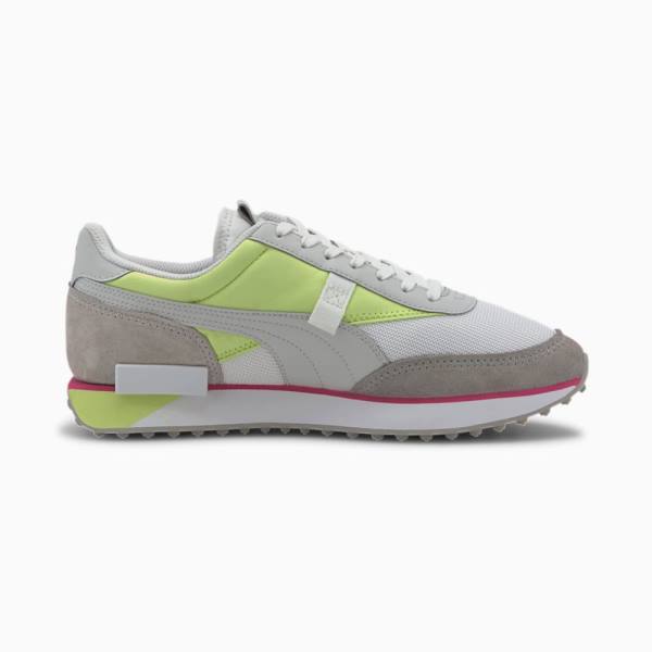 Puma Future Rider Neon Play Férfi Tornacipő Szürke Zöld | HU25200