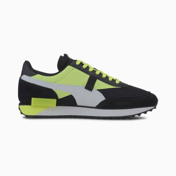 Puma Future Rider Neon Play Férfi Tornacipő Fekete Sárga | HU38395