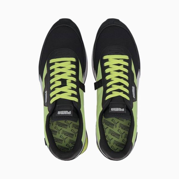 Puma Future Rider Neon Play Férfi Tornacipő Fekete Sárga | HU38395