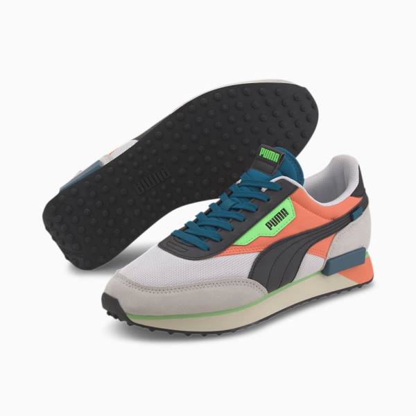 Puma Future Rider Neon Play Férfi Tornacipő Fehér Korall | HU65547