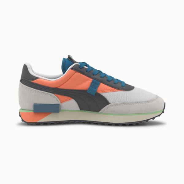 Puma Future Rider Neon Play Férfi Tornacipő Fehér Korall | HU65547