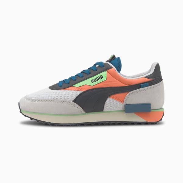 Puma Future Rider Neon Play Férfi Tornacipő Fehér Korall | HU65547