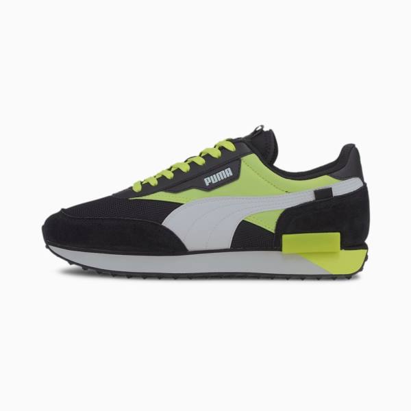 Puma Future Rider Neon Play Női Tornacipő Fekete Sárga | HU89145