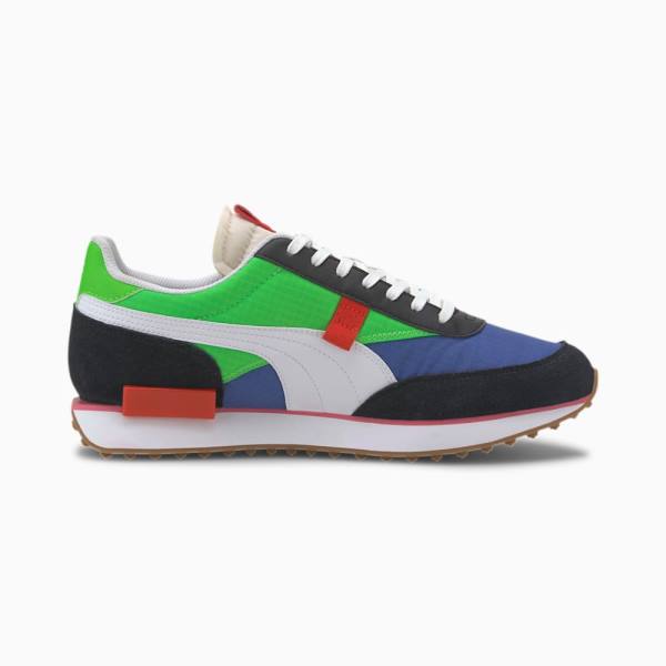 Puma Future Rider Play On Férfi Tornacipő Fekete Zöld | HU99868