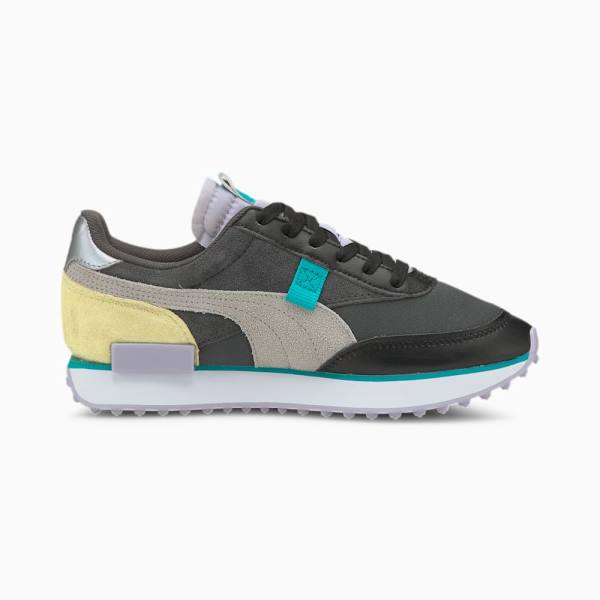 Puma Future Rider Soft Metal Női Tornacipő Fekete Lila | HU20965