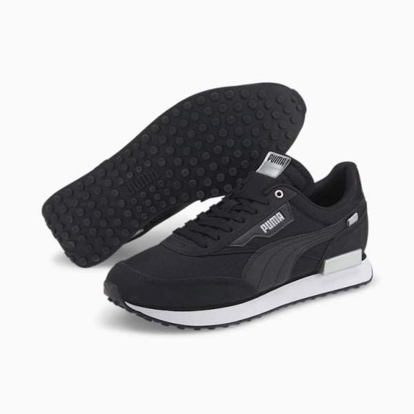 Puma Future Rider Tech Férfi Tornacipő Fekete Fehér Titán | HU33927