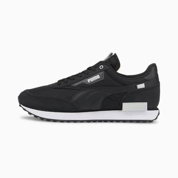 Puma Future Rider Tech Férfi Tornacipő Fekete Fehér Titán | HU33927