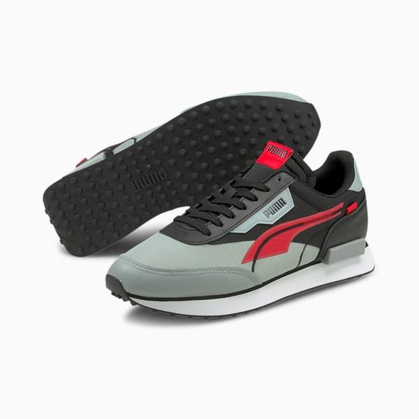 Puma Future Rider Twofold Férfi Tornacipő Fekete Piros | HU50974