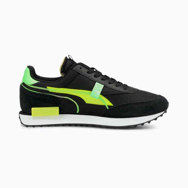 Puma Future Rider Twofold SD Női Tornacipő Fekete Sárga | HU87855