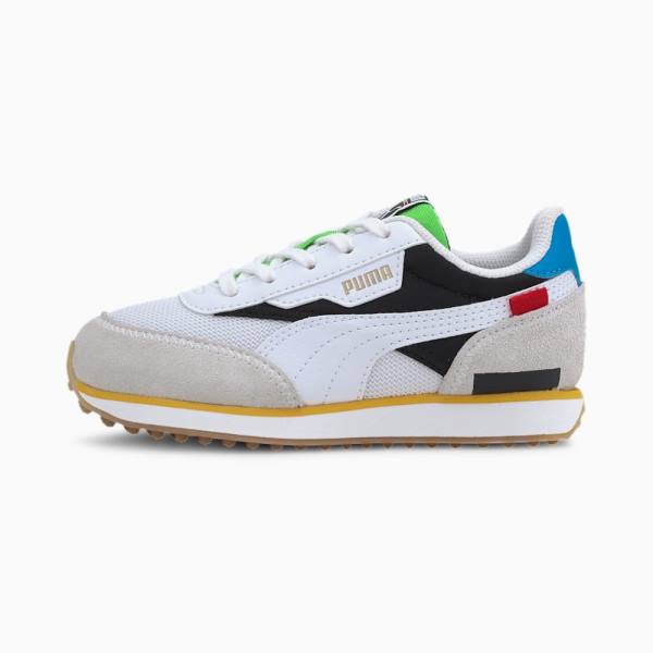 Puma Future Rider Unity Fiú Tornacipő Fehér Fekete | HU51123