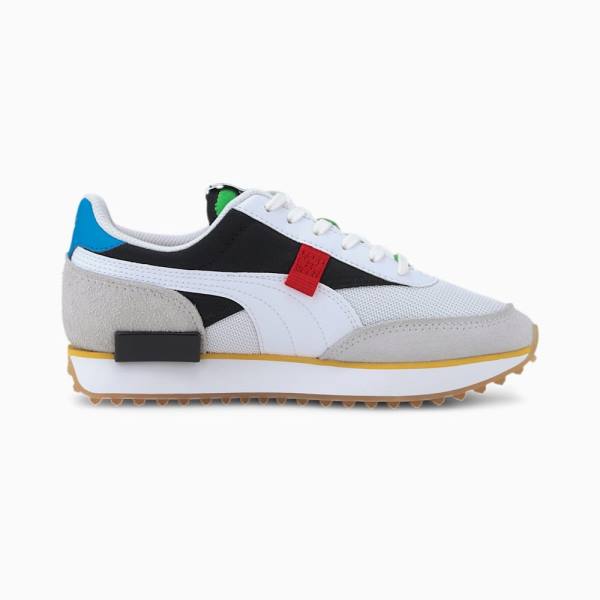 Puma Future Rider Unity Youth Lány Tornacipő Fehér Fekete | HU55927