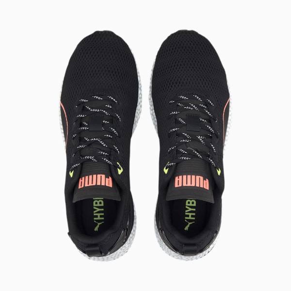 Puma Hibrid Runner v2 Férfi Futócipő Fekete Sárga Fehér | HU44242