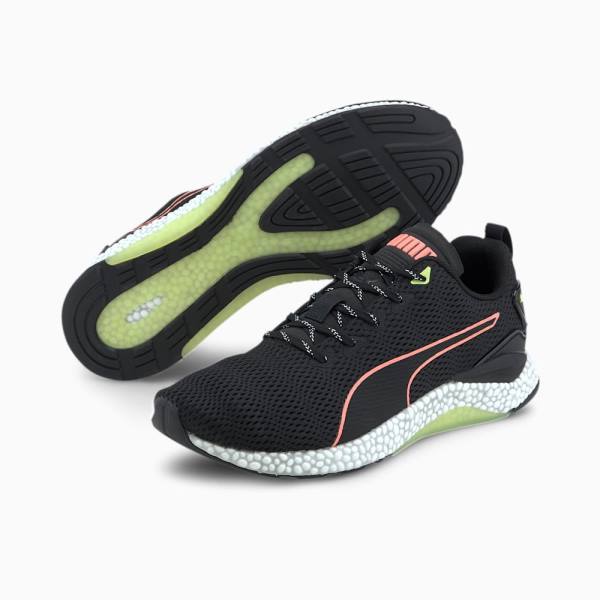 Puma Hibrid Runner v2 Női Futócipő Fekete Sárga Fehér | HU95923