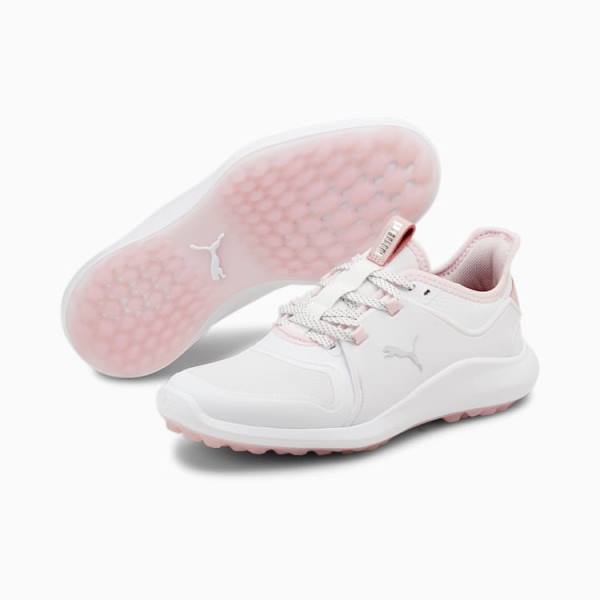 Puma IGNITE FASTEN8 Női Golf Cipő Fehér Titán Rózsaszín | HU21948