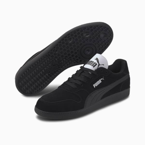 Puma Icra Suede Férfi Tornacipő Fekete Titán Fehér | HU91969