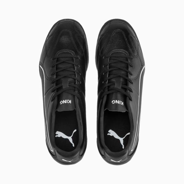 Puma KING Hero TT Férfi Focicipő Fekete Fehér | HU70603