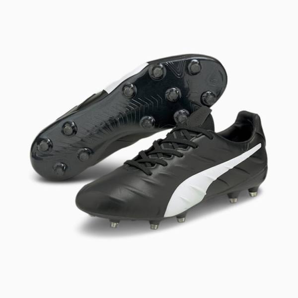 Puma KING Platinum 21 FG/AG Férfi Focicipő Fekete Fehér | HU36935