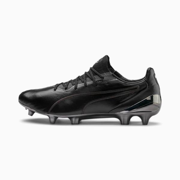 Puma KING Platinum FG/AG Férfi Focicipő Fekete Fehér | HU41822