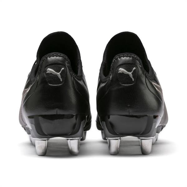 Puma KING Pro H8 Rugby Férfi Focicipő Fekete Titán | HU17064