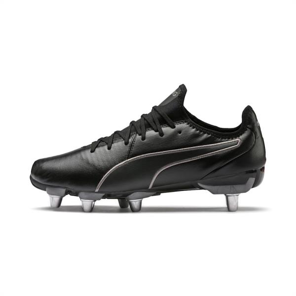 Puma KING Pro H8 Rugby Férfi Focicipő Fekete Titán | HU17064