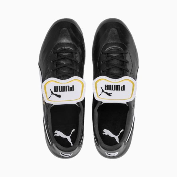 Puma KING Top FG Férfi Focicipő Fekete Fehér | HU38229