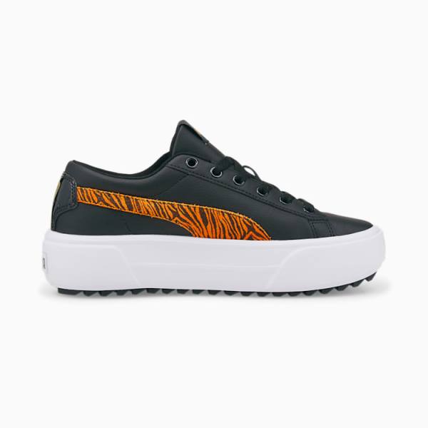 Puma Kaia Platform Tiger Női Tornacipő Fekete Narancssárga | HU22591