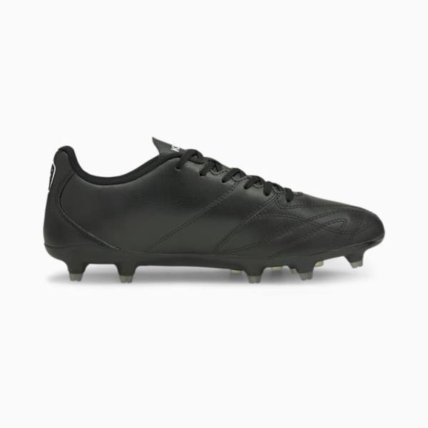 Puma King Hero 21 FG Férfi Focicipő Fekete Fehér | HU64590