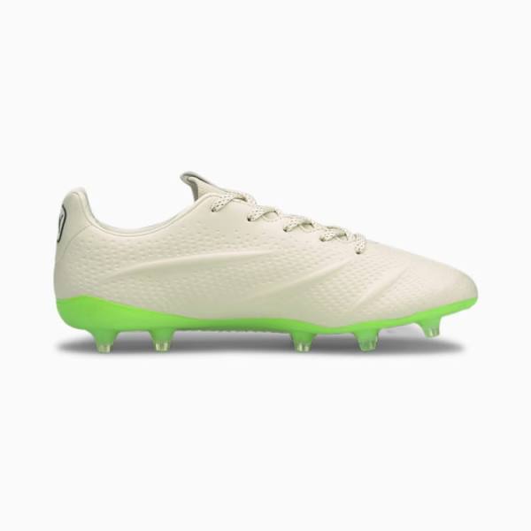 Puma King Platinum 21 VGN FG/AG Férfi Focicipő Fehér Fekete Zöld | HU76594