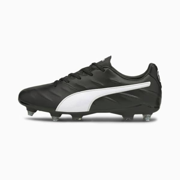 Puma King Pro 21 MxSG Férfi Focicipő Fekete Fehér | HU76097