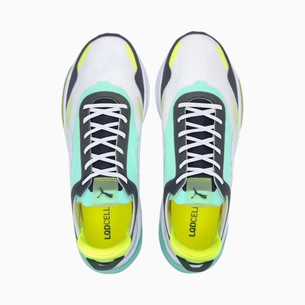 Puma LQDCELL Optic XI Férfi Futócipő Fehér Világos Zöld | HU70474