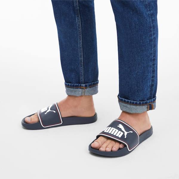 Puma Leadcat FTR Slides Férfi Szandál Sötétkék Fehér Piros | HU80283