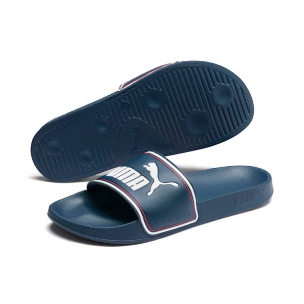 Puma Leadcat FTR Slides Férfi Szandál Sötétkék Fehér Piros | HU80283