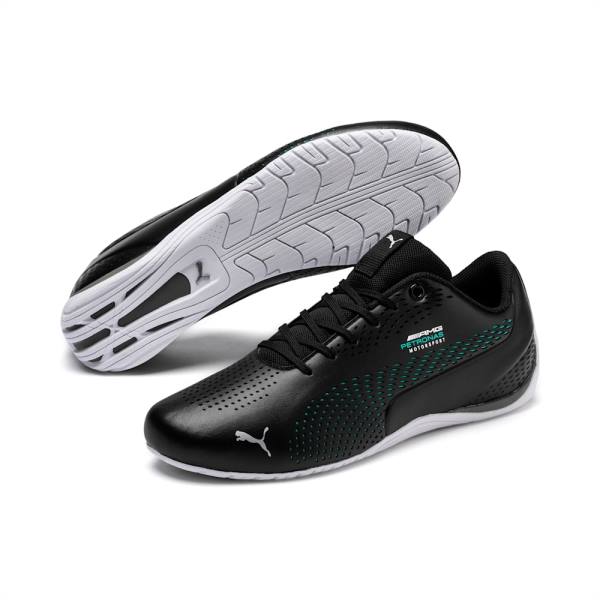 Puma Mercedes AMG Petronas Drift Cat 5 Ultra II Férfi Motorsport Cipő Fekete Zöld | HU03957