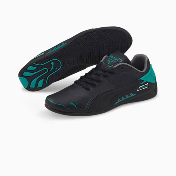 Puma Mercedes F1 Drift Cat Delta Férfi Motorsport Cipő Fekete Zöld | HU38716