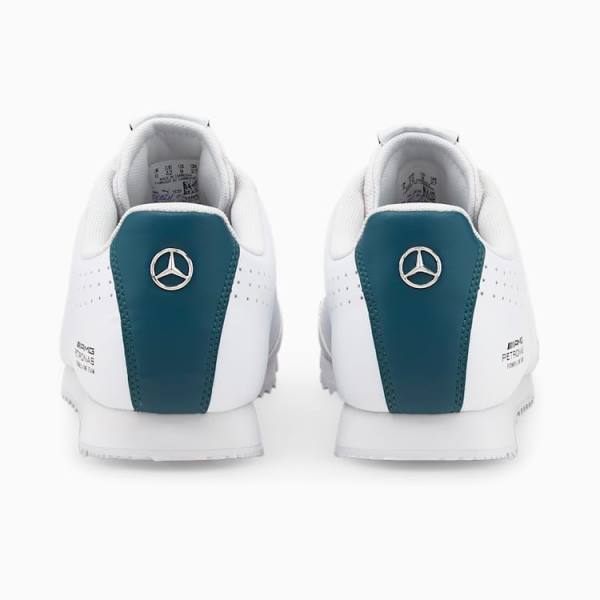 Puma Mercedes F1 Roma Via Férfi Motorsport Cipő Fehér Kék Korall | HU67528