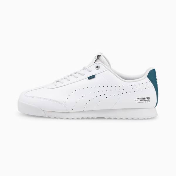 Puma Mercedes F1 Roma Via Férfi Motorsport Cipő Fehér Kék Korall | HU67528