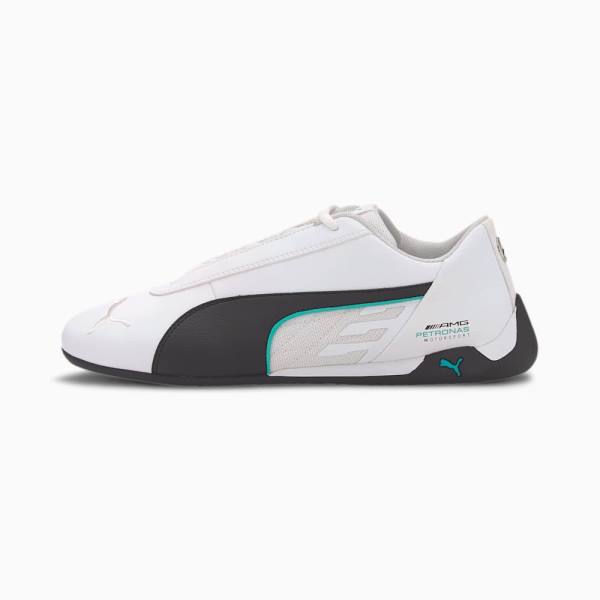 Puma Mercedes R-Cat Férfi Motorsport Cipő Fehér Fekete | HU26439